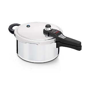 Panela de Pressão 4,5 Litros Nigro Eterna Alumínio Polida Tampa Fechamento Externo