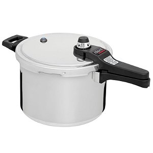 Panela de Pressão 6 litros Nigro Eterna Alumínio Polida Tampa Fechamento Externo