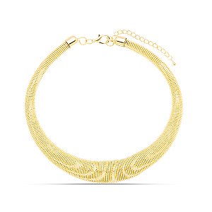 Choker Aro diamantado dourado CL0002