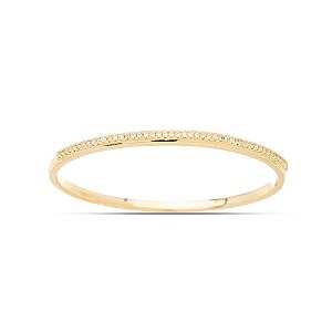 Bracelete de zircônia dourado PL00005