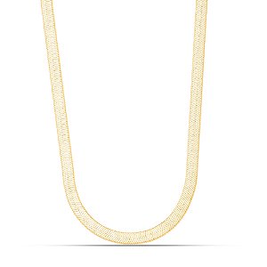 Colar fita dourada em banho de ouro CL00028