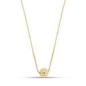 Colar bolinha em banho de ouro CL 00039