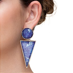 Brinco Pendente Geométrico bijuteria