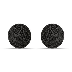 Brinco Botão Esfera Black Bijuteria