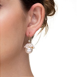 Brinco bola com flores