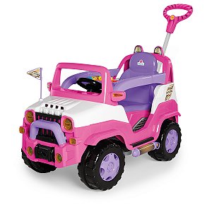 Quadriciclo Pedal e Passeio Jeep Diipi Rosa Calesita