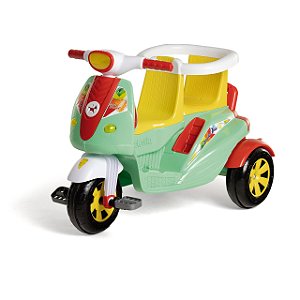 Triciclo Pedal e Passeio Moto Duo Color Calesita
