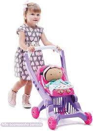 Carrinho de Boneca Imaginativa Bebaby Tateti