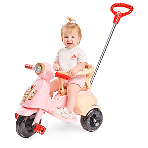 Triciclo Pedal e Passeio Vespita Amalfi Rosa Calesita