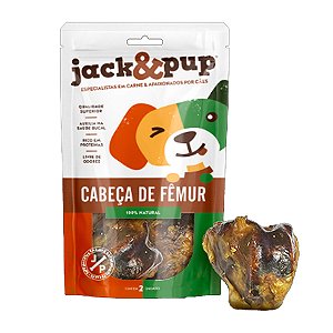 Petisco para Cães Cabeça De Fêmur Suíno Jack&Pup 2 Unidades