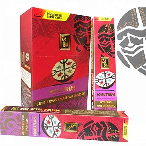 Incenso Zed Black Premium Kultrún com Porta Incenso - Sete Ervas + Sal Grosso