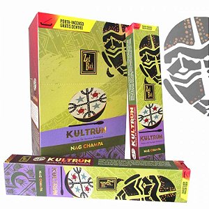 Incenso Zed Black Premium Kultrún com Porta Incenso - Nag Champa