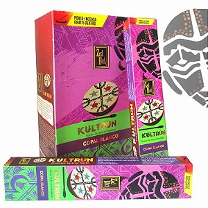 Incenso Zed Black Premium Kultrún com Porta Incenso - Copal Branco