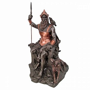 Estátua Odin Deus Nórdico 33 cm