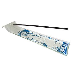 Incensário Canaleta de Vidro 22cm - Yemanjá