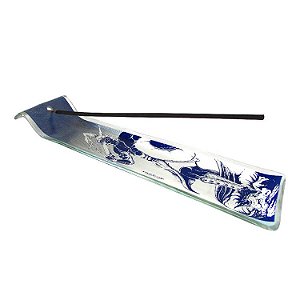 Incensário Canaleta de Vidro 22cm - Ogum