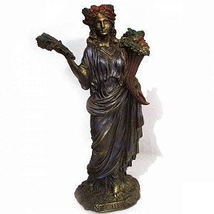 Estátua Deméter Deusa da Agricultura 30cm