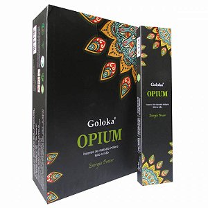 Incenso Goloka Linha Black de Massala - Opium: Energia Prazer