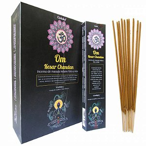 Incenso Goloka Massala Kesar Chandan Om 15g