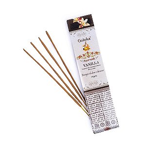 Incenso Goloka Ayurvedic de Massala - Baunilha: Energia de Boas Vibrações