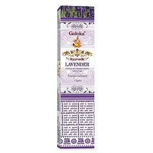 Incenso Goloka Ayurvedic de Massala - Lavanda: Energia Calmante