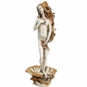 Estátua Deusa Afrodite 28cm - Bege