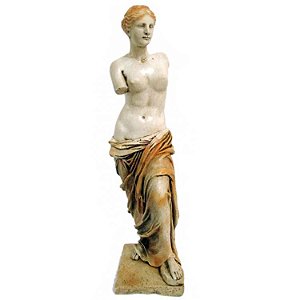 Estátua Vênus de Milo 26cm - Bege