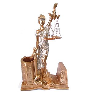 Estátua Dama da Justiça Themis 25cm