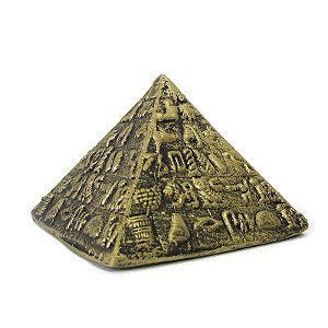 Pirâmide Egípcia Dourada 6cm