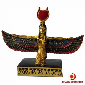 Isis Alada com Sol Dourado 17cm