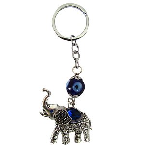 Chaveiro Elefante com Olho Grego 11cm