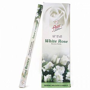 Incenso Flute Tradicional -  Rosa Branca: Sereno, Delicado, Angelical