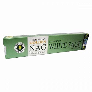 Incenso Golden Nag Agarbathi de Massala - White Sage