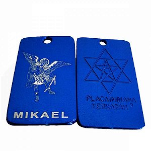 PlacaIndiana Mikael 5cm - Proteção - Brinde Cordão