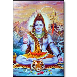Quadro Deus Shiva de Parede 29cm