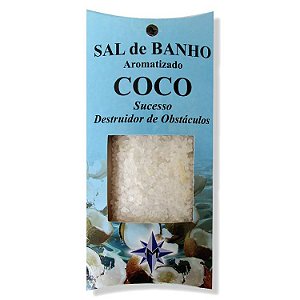 Sal de Banho Aromatizado com Ervas 100g - Coco: Sucesso, Destruidor de Obstáculo