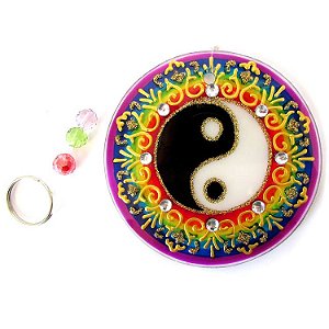 Mandala Yin Yang Abstrata - P 10cm