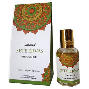 Óleo Perfumado Goloka Pure Oil Aroma - Sete Ervas: Limpeza Energética e Proteção