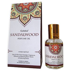 Óleo Perfumado Goloka Pure Oil Aroma - Sandalwood: Energia Espiritual