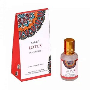 Óleo Perfumado Goloka Pure Oil Aroma - Lotus: Energia Espiritual do Oriente