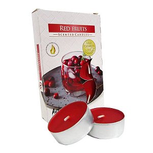 Velas Tealights Perfumadas Caixa com 6 Unidades Aura - Red Fruits