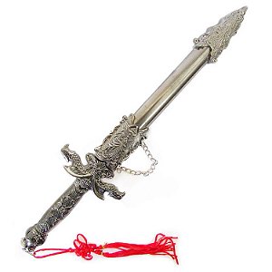 Espada Decorativa Adaga Prateada 32cm