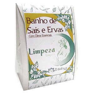 Banho de Sais e Ervas com Óleos Essenciais - Limpeza