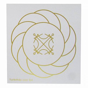Placa Radiônica - Turbilhão com Sol - 14cm x 13,5cm