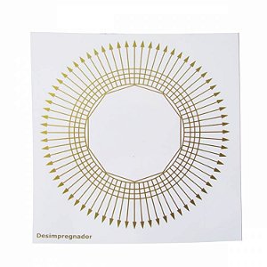 Placa Radiônica - Desimpregnador - 14cm x 13,5cm