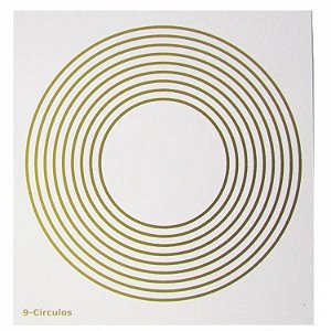 Placa Radiônica - 9 - Círculos - 14cm x 13,5cm