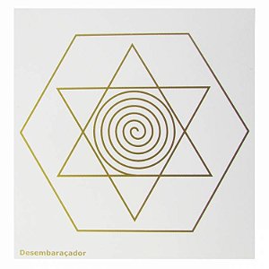 Placa Radiônica - Desembaraçador - 14cm x 13,5cm