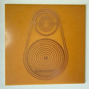 Gráfico Radiônico Relax Sono, em Fenolite com Cobre 044 - 14cm