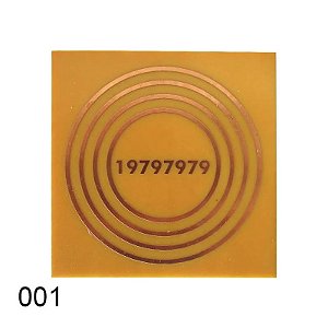 Gráfico em Placa de Fenolite com Cobre 7cm - 001 Alta Vitalidade