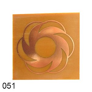 Gráfico Triturador II para Radiestesia, em Fenolite com Cobre 051 - 7cm